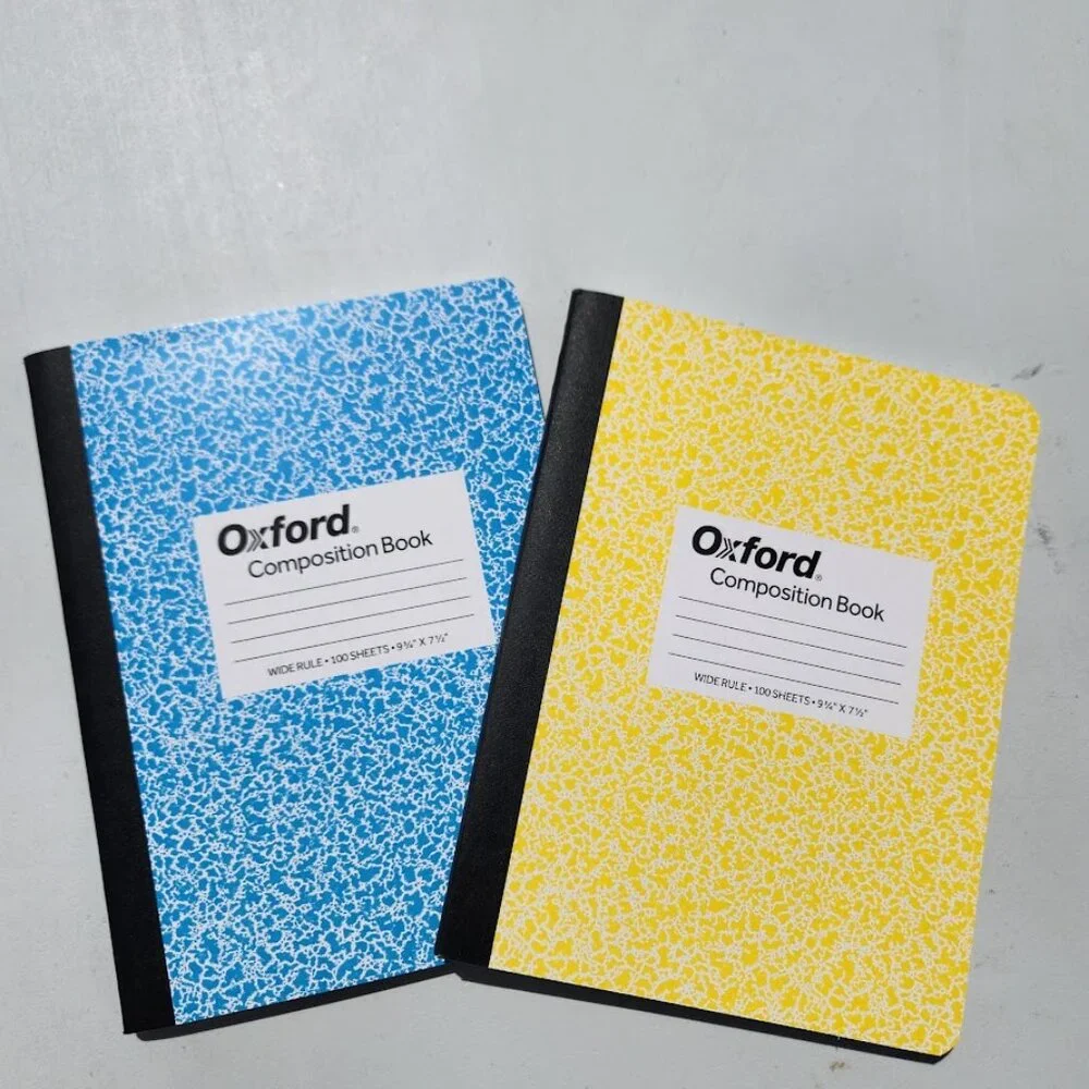 2 Pack Oxford Composition Notebooks 9.75 x 7.5